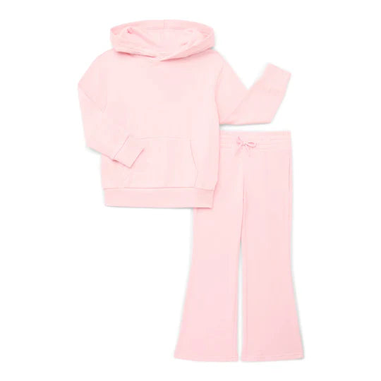 12.23 MOQ:5pcs GLP3251 pre-order toddler girl clothes pink print girl winter set