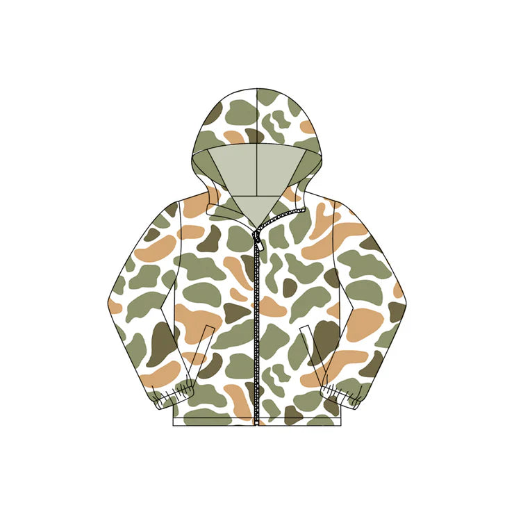 11.10 MOQ:5pcs BT1528 pre-order toddler boy clothes camo boy winter top shirt
