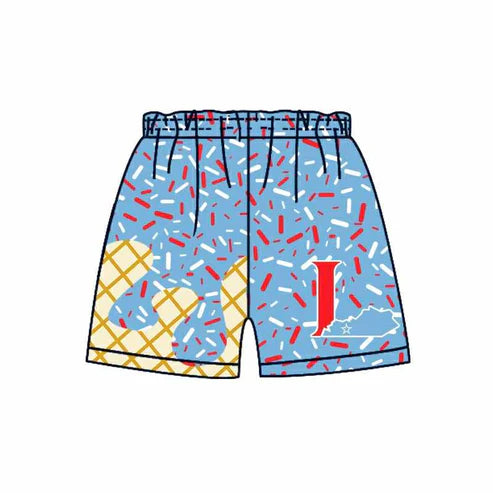 7.2 Custom Moq 3 Baby Boys Drip Blue L Sprinkles Team Shorts Bottoms