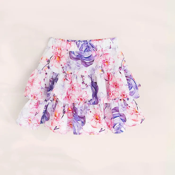11.7 MOQ:5pcs GLK0188 pre-order baby girls clothes floral girl shots skirt