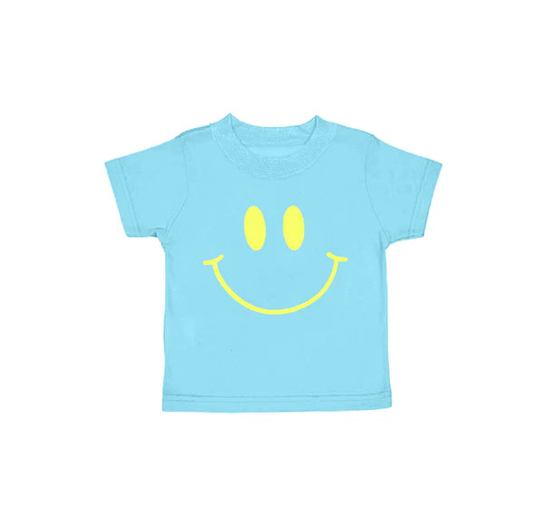 3.26 GT0960 Baby Girls Blue Short Sleeves Smile Tee Shirts Top Preorder