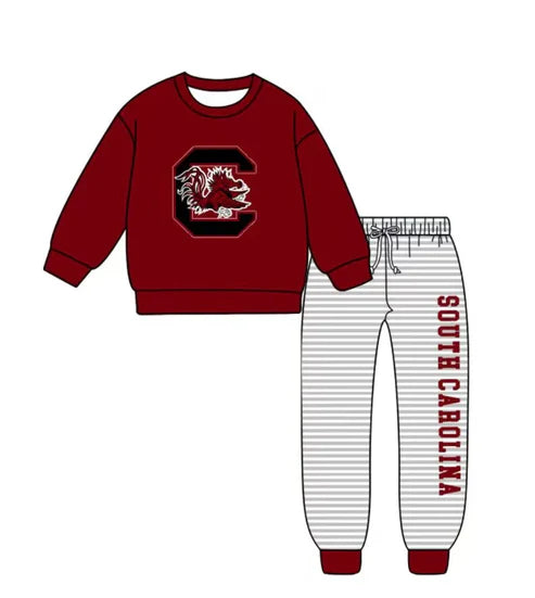 10.9 Custom Moq 5 Baby Boys Red Bulls C Top Stripe Pants Team Clothes Sets