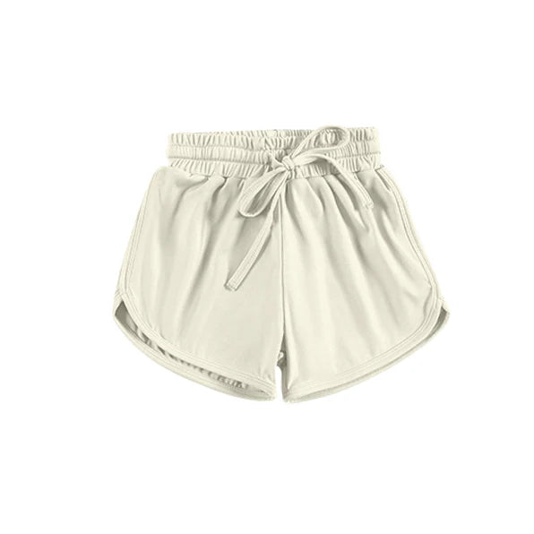 3.27 SS0507 Baby Girls White Belt Yoga Shorts Bottoms Preorder