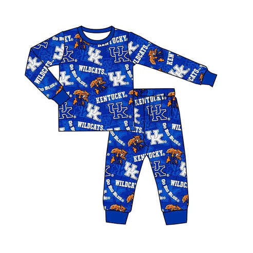 5.6 Baby Boys Kenturky Football Team Shirt Pants Pajamas Outfits Clothes Sets Preorder (moq 3)