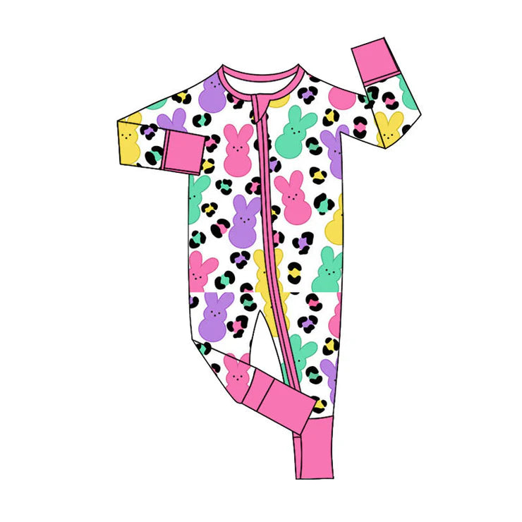 11.14 MOQ:5pcs LR2903 pre-order baby girl clothes bunny toddler girl easter romper