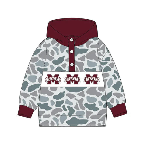 10.14 Custom Moq 8 Baby Boys Long Sleeves Camo M Team Hoodies Top