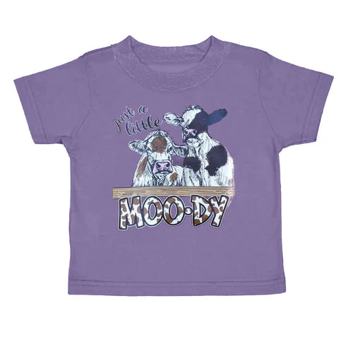 5.27 BT0916 Baby Boys Moody Cow Purple Tee Shirts Tops Preorder