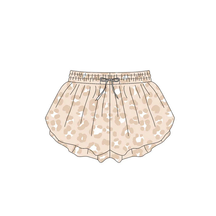 4.18 SS0588 Baby Girls Khaki Leopard Summer Shorts Bottoms Preorder