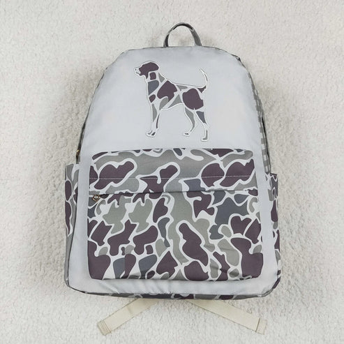 4.28 2 Colors Baby Kids Boys Camo Ducks Dog Hunting Backpack Zip Back Bags