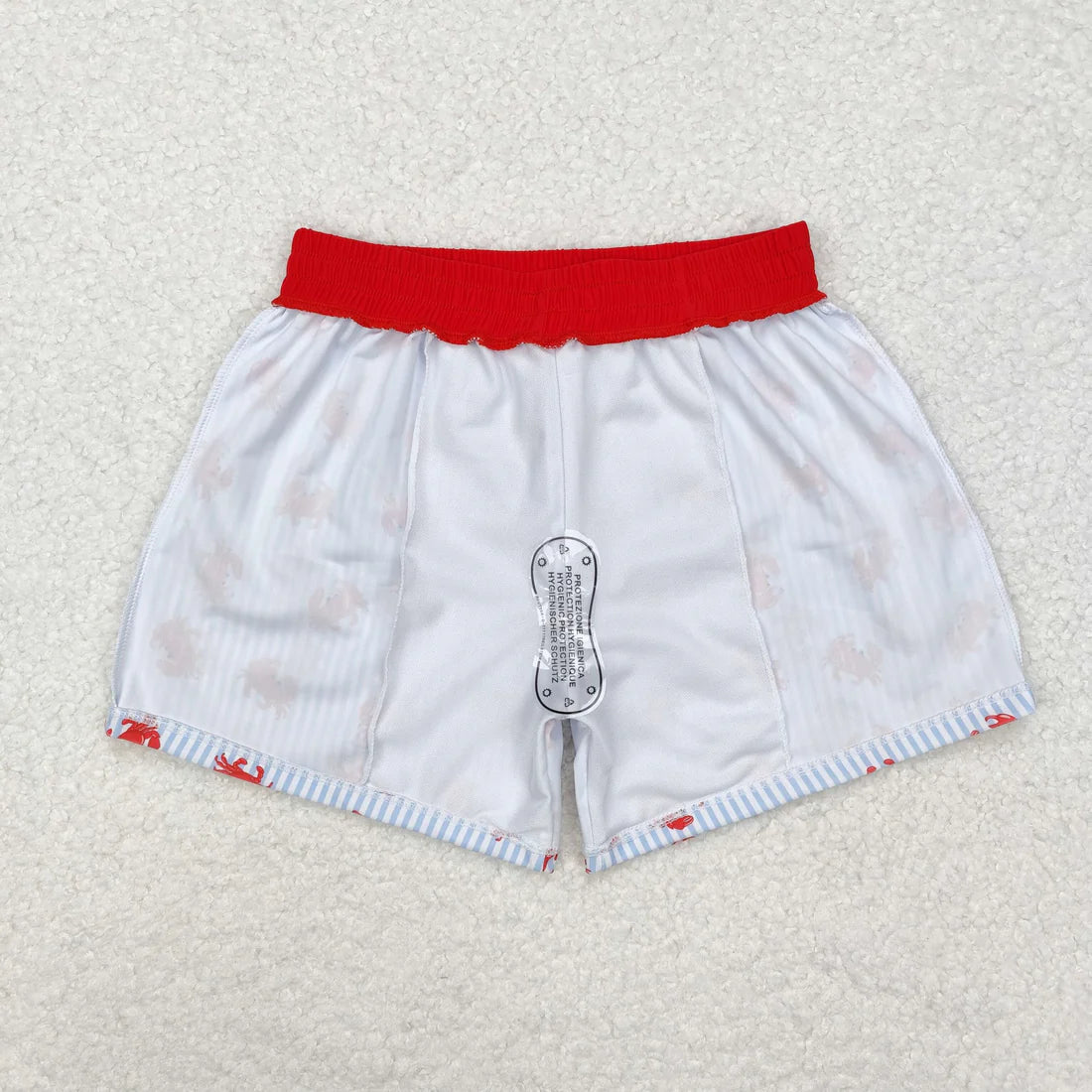 S0465 Baby Boys Summer Crab Beach Trunks Swimsuits Swimwear