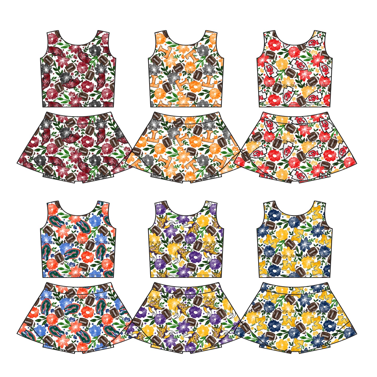 26.1.10 Custom MOQ:3 or 5 pcs each design milk silk Sibling baby girl clothes team short sleeve skirts sets 6