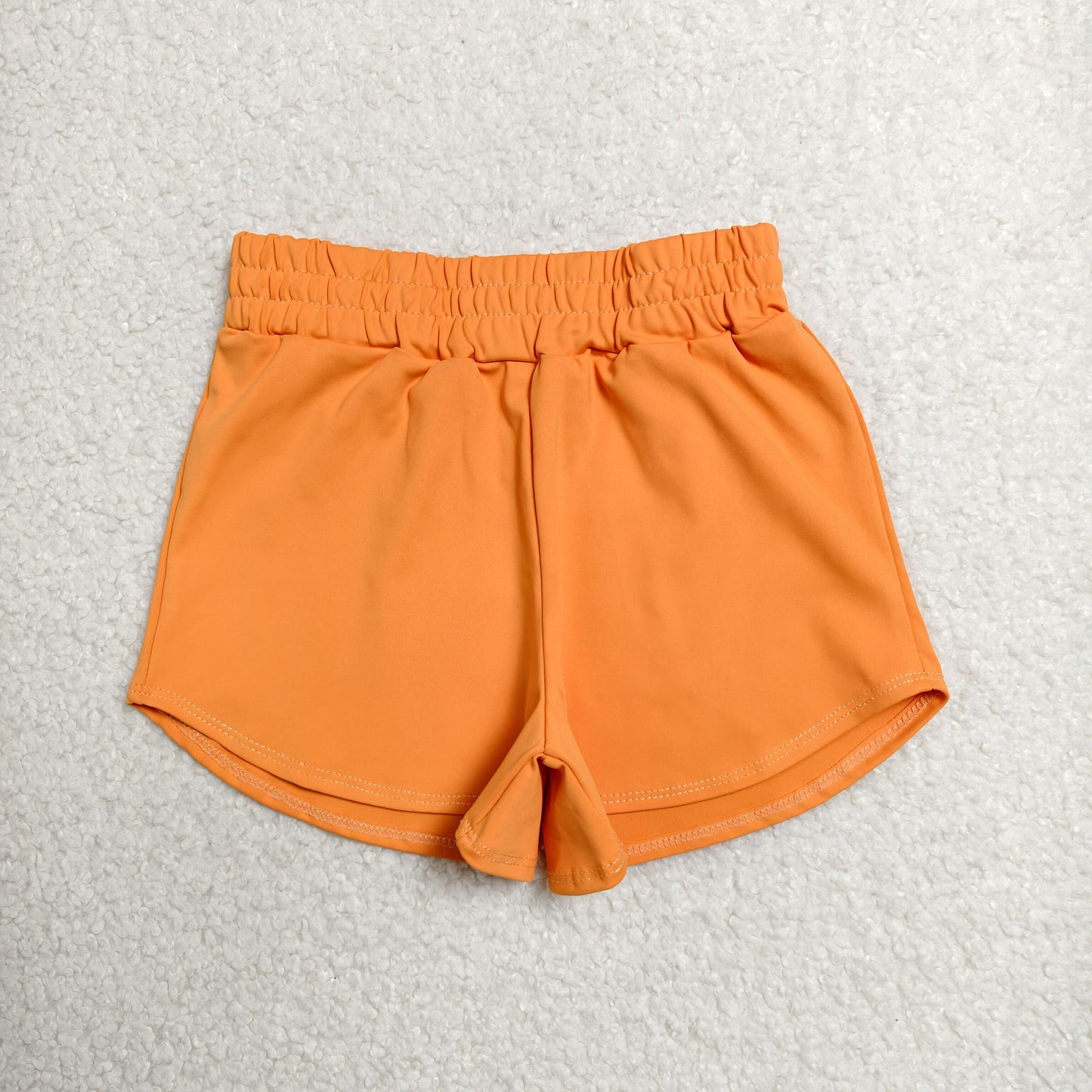 SS0902 Kids Baby Girls Orange Yoga Active Sport Shorts Bottom