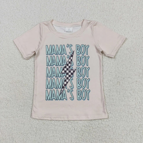 7.10 Family Mommy&Me Baby Boys MAMA'S BOY Lightning Tee Shirts Tops