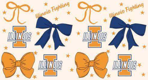 7.3 Custom Moq 3 Baby Girls Flutter Sleeves Illinois Bows Team Knee Length Dresses