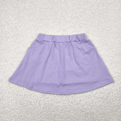 5.9 GLK0067 Baby Girls Lavender Pocket Yoga Active Wear Skort