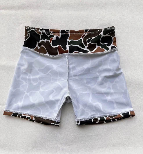 4.11 SS0534 Baby Girls Brown Camo Biking Shorts Bottoms Preorder
