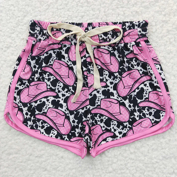 9.3 SS0091 Baby Girls Western Hats Sports Summer Shorts
