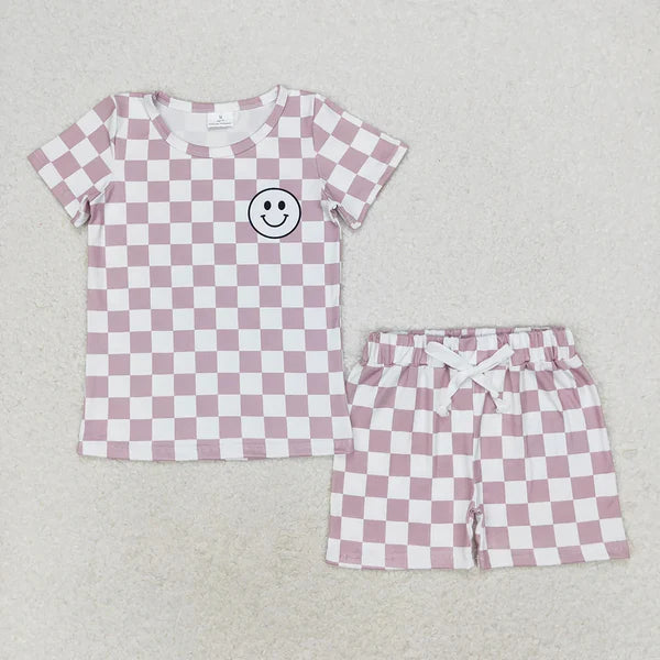 Sibling Baby Boys Short Sleeve Smile Top Shorts Clothes Sets