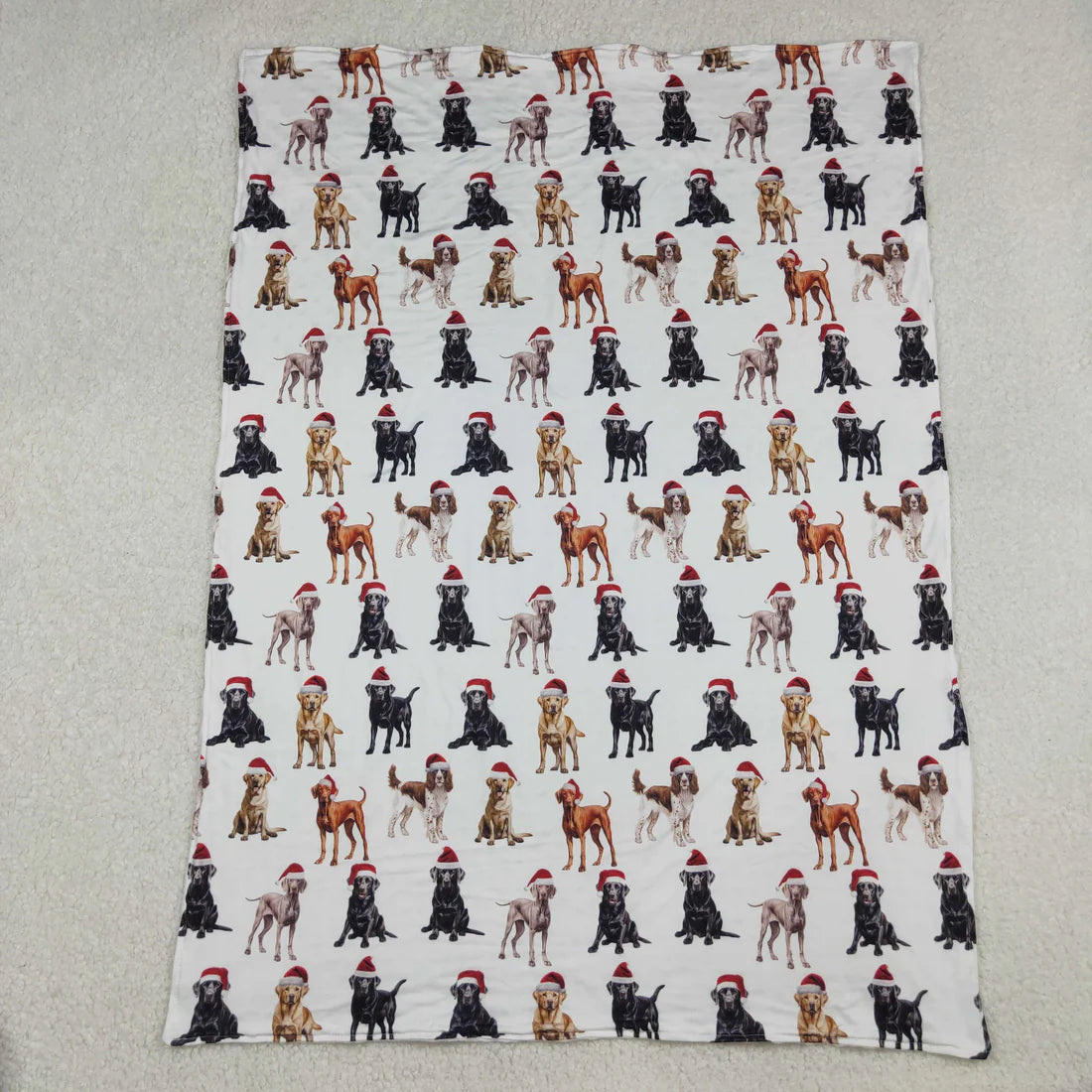 10.14 BL0176 Baby Toddler Children Christmas Dogs Minky Blanket