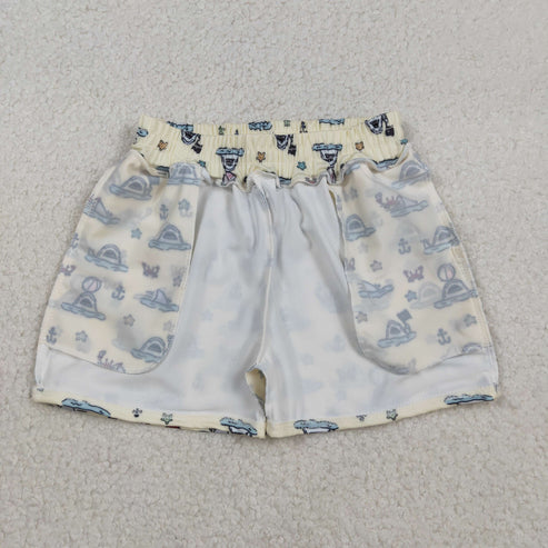 11.26 S0584 Baby Boys Sea Starfishes Crabs Swimming Trunks Bottom