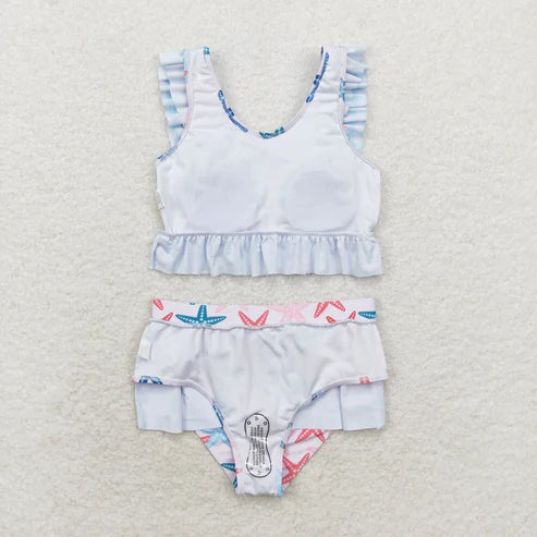 S0240 Starfish checkered lace swimsuit