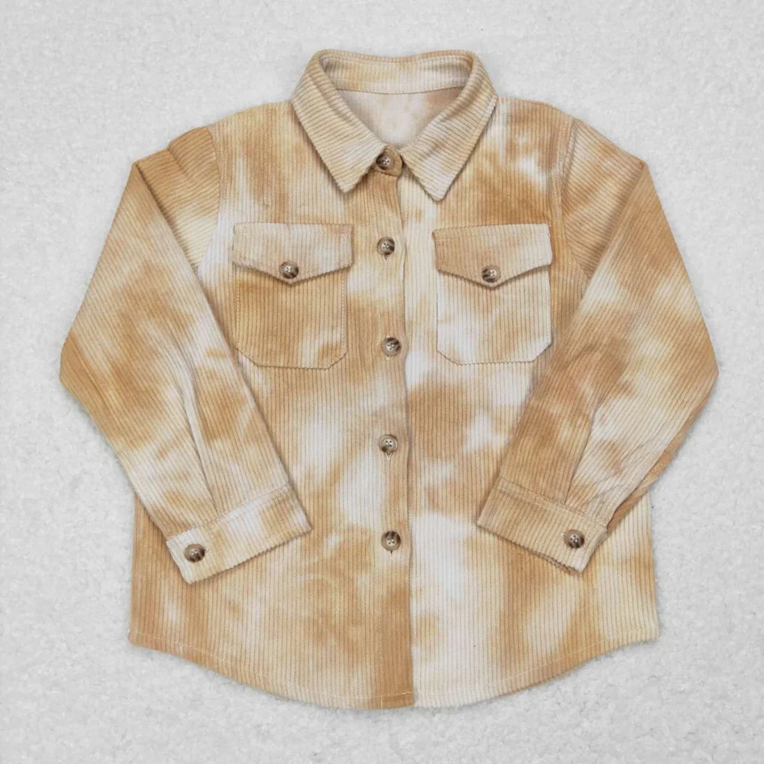 BT0262 Khaki Pocket Long Sleeve Shirt