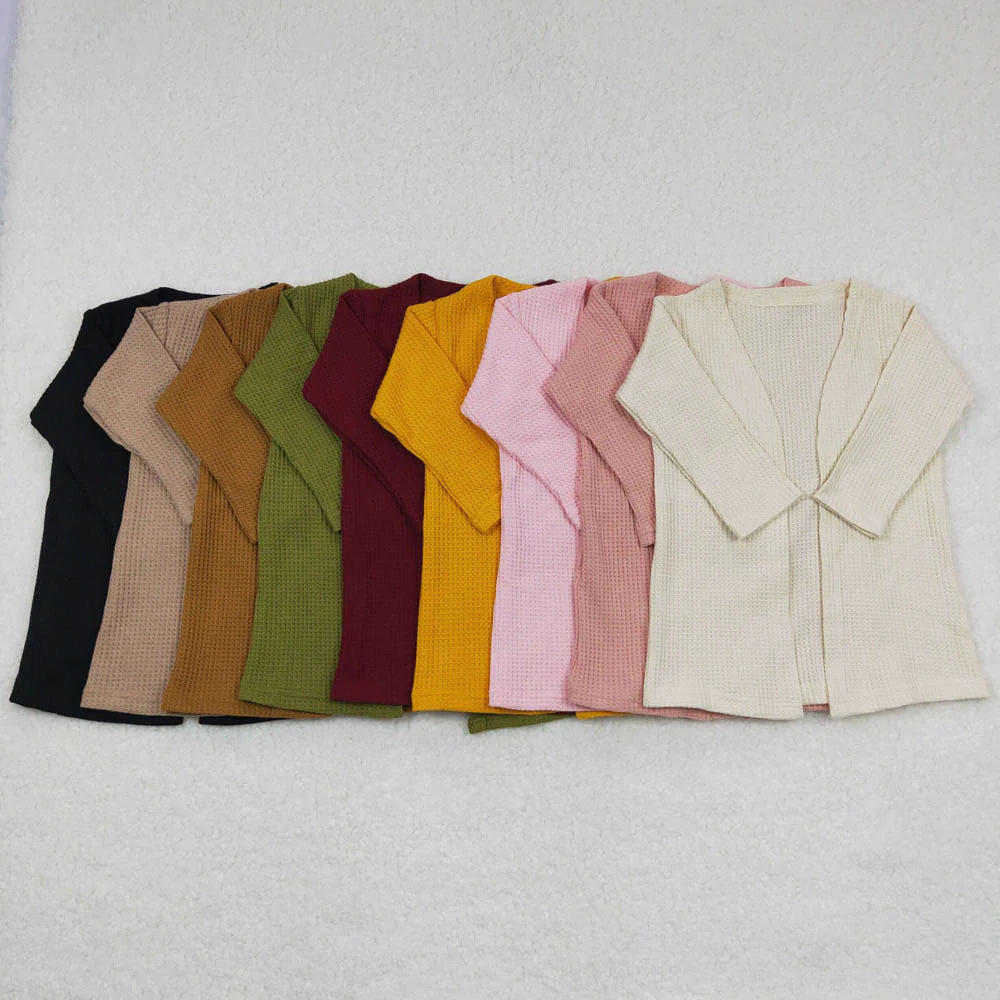 GT0247 fuchsia long sleeve cardigan top