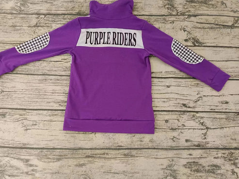 4.28 Preorder moq 3 Baby Boys Team Purple Pullover Shirt Tee Shirts