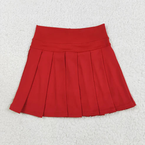 8.13 GLK0125 Baby Girls Red Yoga Skorts Bottom