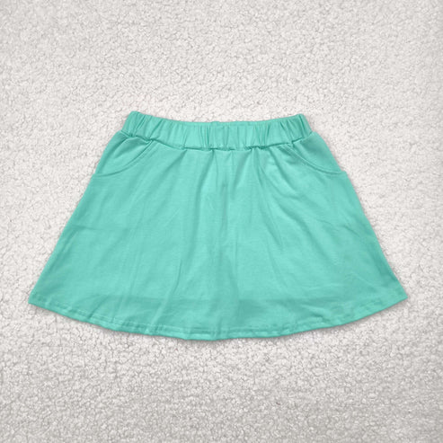 5.9 GLK0069 Baby Girls Green Pocket Yoga Active Wear Skort