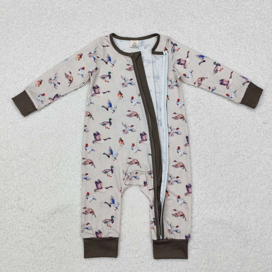 3.13 LR1880 RTS baby boy clothes mallard boy winter romper-bamboo