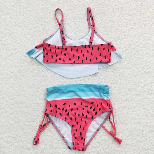 S0143 Watermelon Rose Swimsuit Set