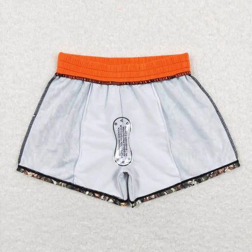 S0195 jungle camouflage orange swimming trunks