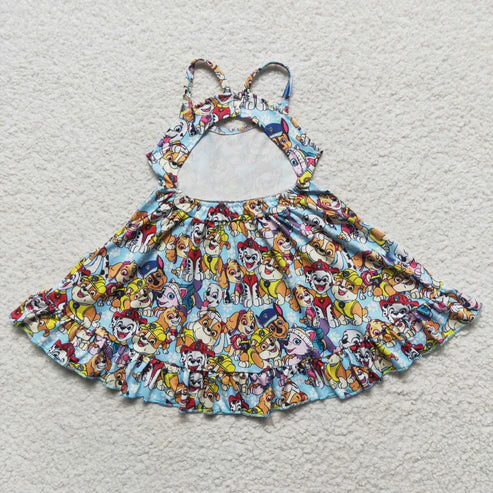7.28 GSD0291 girl paw team camisole dress