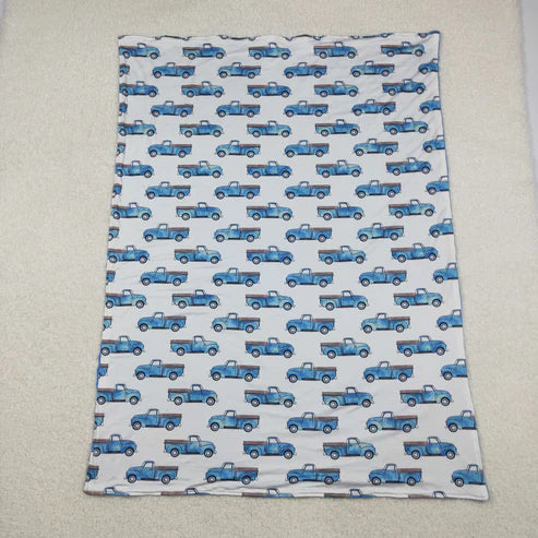 11.12 BL0062 Baby Kids Truck Minky blanket