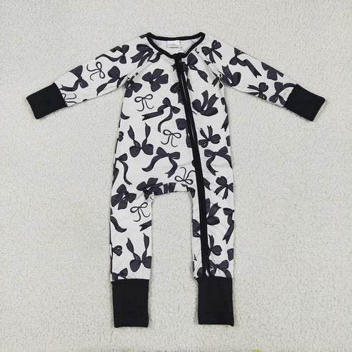 6.26 Sibling Boys Baby Girls Holiday Zipper Footie Rompers