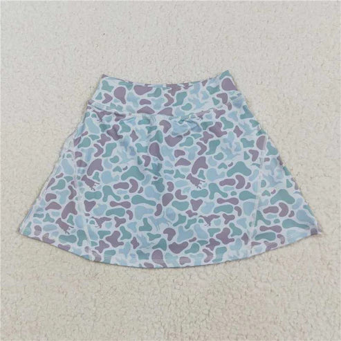 8.18 Sibling Baby Girls Western Ducks Camo Yoga Skorts Bottom