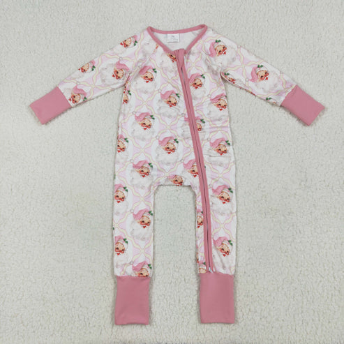 6.26 Sibling Boys Baby Girls Holiday Zipper Footie Rompers