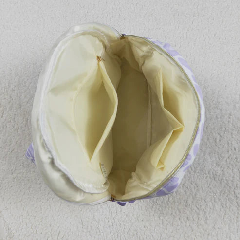 5.2 BA0239 Baby Kids Girls Lavender Leopard Backpack Zip Back Bag