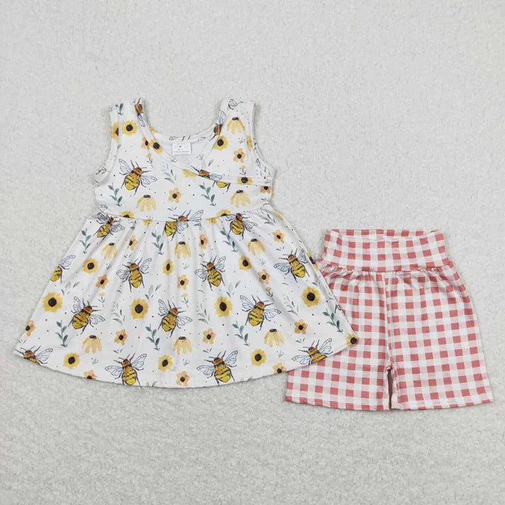 3.14 Sibling Baby Girls Summer Tunic Top Shorts Clothes Sets