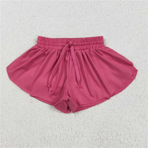 6.26 Sibling (1-5) Baby Girls 10 Colors Skort Yoga Shorts Bottoms
