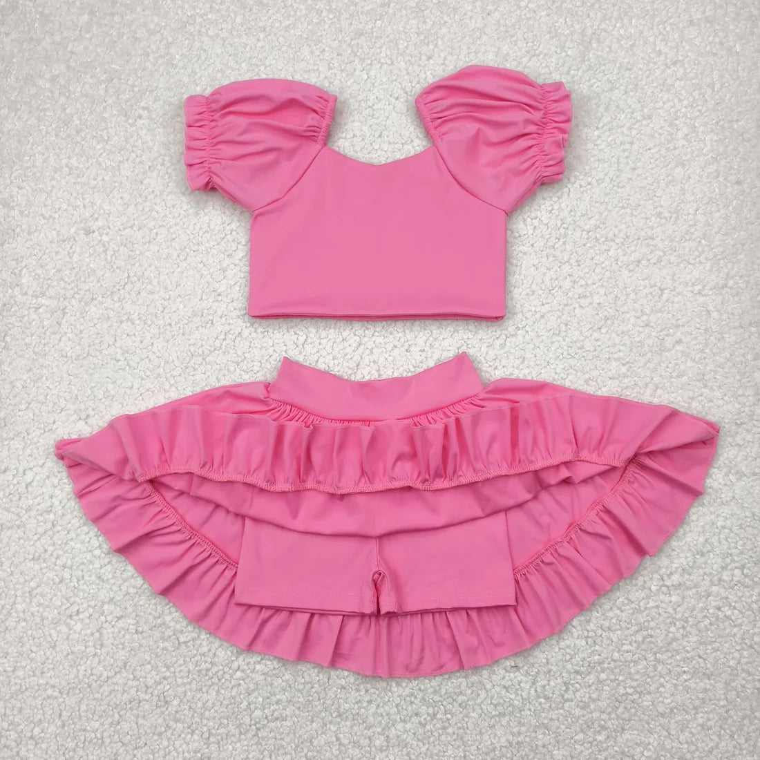 5.15 Sibling Baby Girls Yoga Shirt Skort Active Wear Clothes Sets