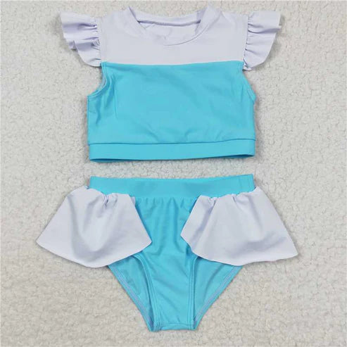 4.2 7 Colors Baby Girls Princess Two Pieces Beach Wear Swimsuits