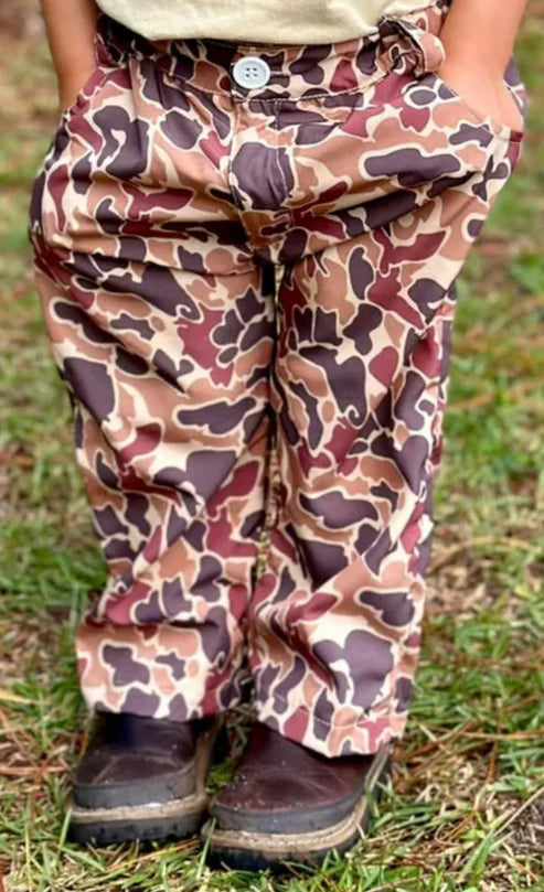 5.26 P0662 Baby Boys Brown Hunting Camo Denim Pants preorder