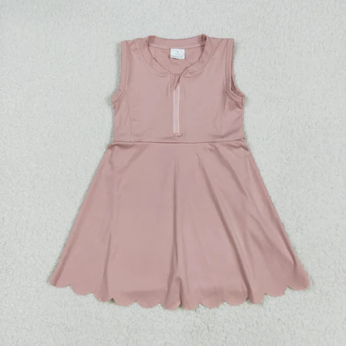 5.21 Sibling Baby Girls Yoga Zip Active Wear Skort Knee Length Dresses