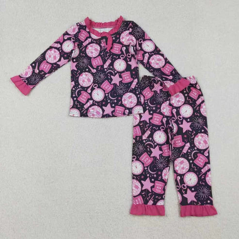 10.30 Sibling Baby Boys Girls Happy New Year Pant Pajamas Sets