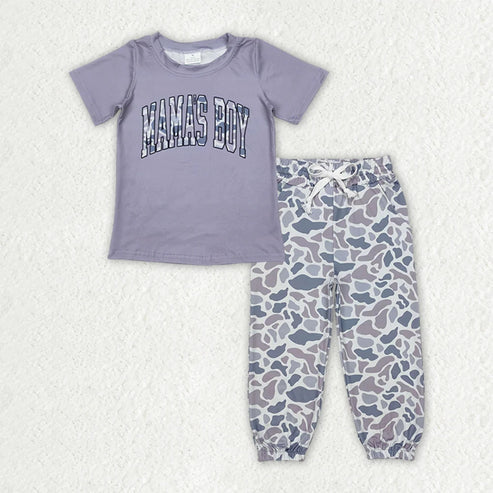 5.3 Sibling Baby Mama's Boy Top Pocket Jogger Pants Outfits Sets
