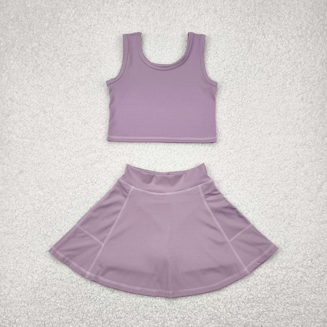 4.19 GSD1980 Baby Girls Dark Grey Vest Top Sports Skorts Clothes Set