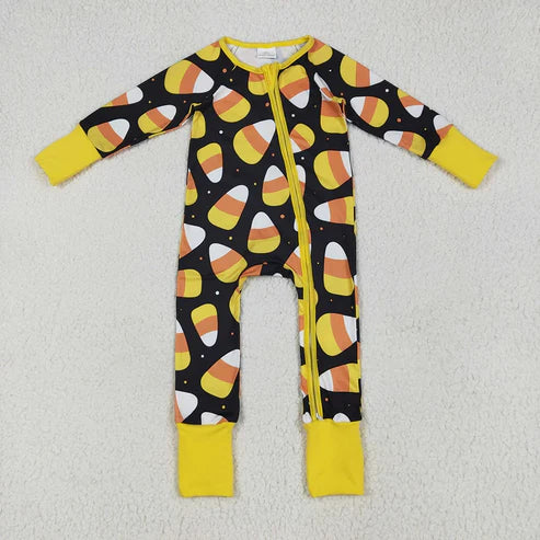 6.26 Sibling Boys Baby Girls Holiday Zipper Footie Rompers