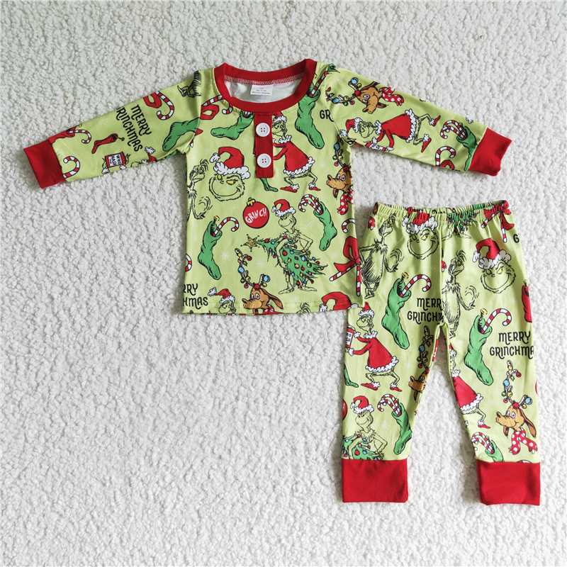 Sibling Baby Boys Christmas Girls Candy Holiday Pajamas Clothes Sets
